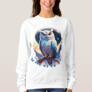 Sudadera Sabio como búho, calma como la luna