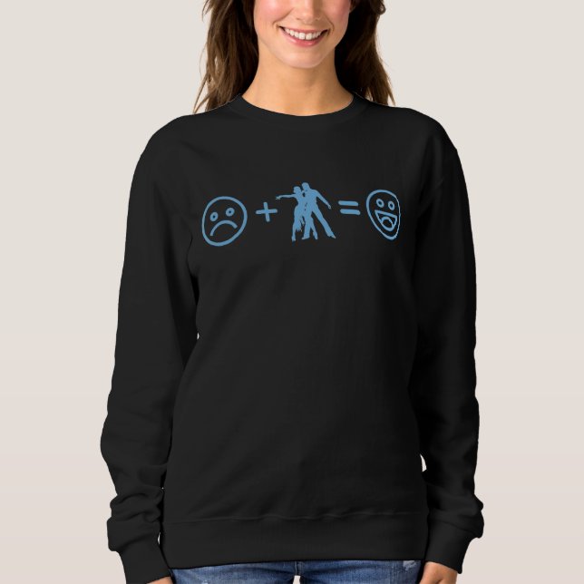 Sudadera Sad Face Plus Tango Dancing Igual A Happy Smile Fa (Anverso)
