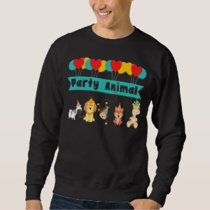 Sudadera Safari Animal Birthday Party Kids Zoo