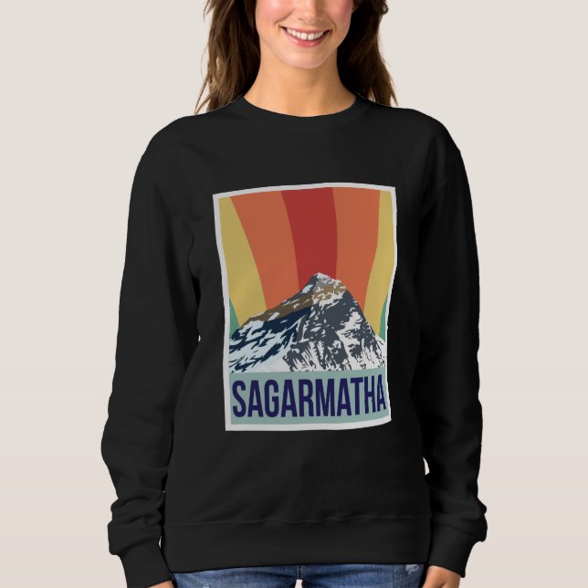 Sudadera Sagarmatha Mountains Retro National Park Tibet Nep (Anverso)