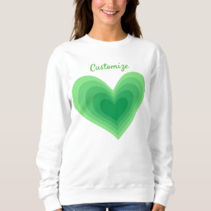 Sudadera Sage Green Heart Thunder_Cove