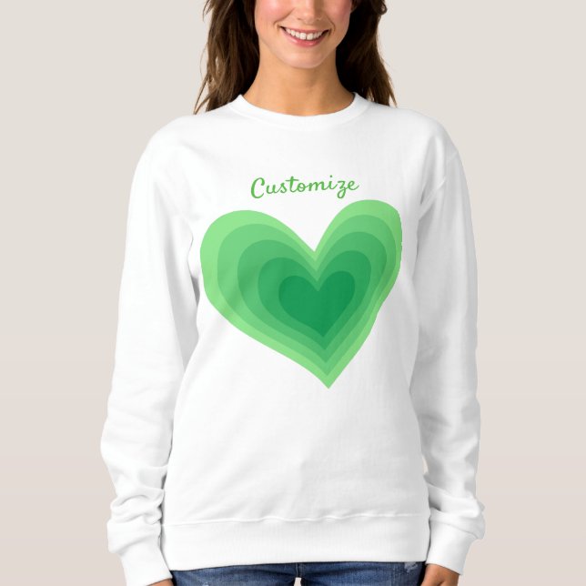 Sudadera Sage Green Heart Thunder_Cove (Anverso)
