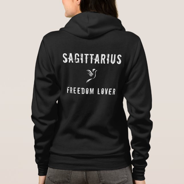 SUDADERA SAGITTARIO - AMANTE DE LA LIBERTAD (Reverso)