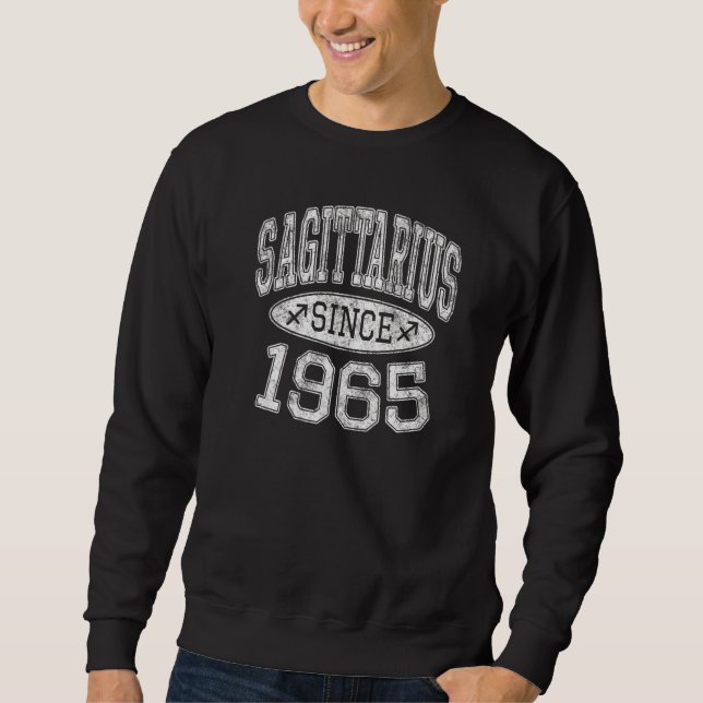 Sudadera Sagittarius desde 1965 Vintage Sagittarius Birthda (Anverso)