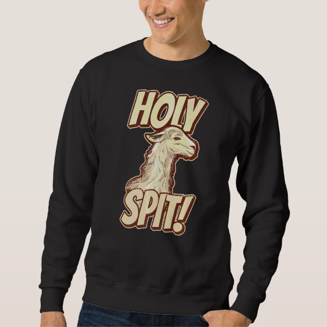 Sudadera Sagrada Pun De Espada Para Un Fan De Llama (Anverso)