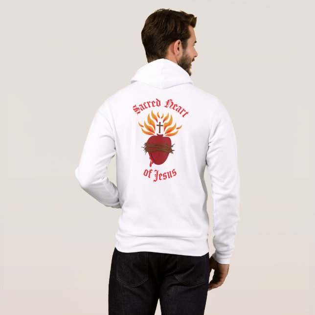 Sudadera Sagrado Corazón de Jesús (Reverso completo)