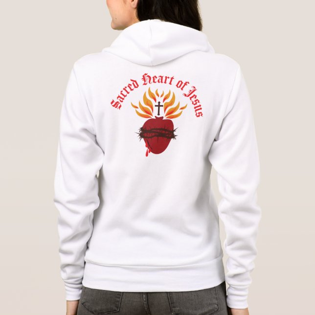 Sudadera Sagrado Corazón de Jesús (Reverso)