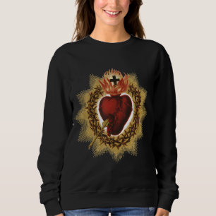 Sudadera Sagrado Corazón de Jesús Devoción Católica