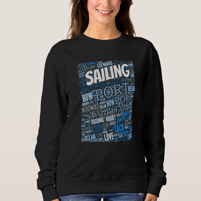 Sudadera Sailing  Boating Lingo Sailor Hobby Premium (Anverso)