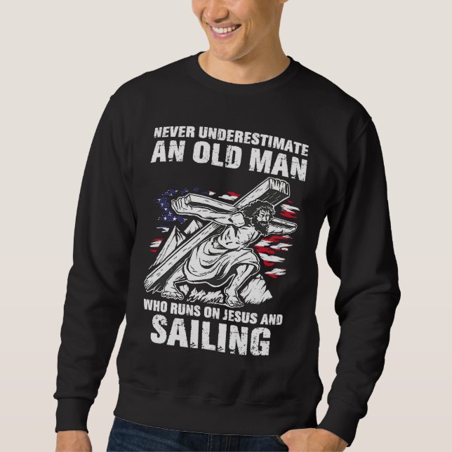 Sudadera Sailing Dad Christian Sail Grandpa (Anverso)