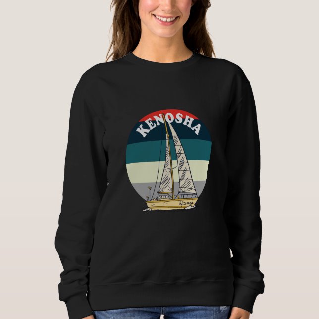 Sudadera Sailing Kenosha Wisconsin Vintage (Anverso)