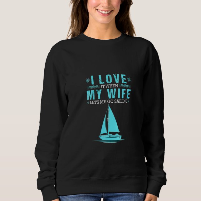Sudadera Sailor Sailor Funny Sailing Husband V-Orn (Anverso)