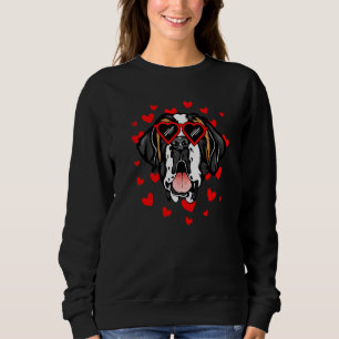 Sudadera Saint Bernard Día de San Valentín Dog Love Heart G