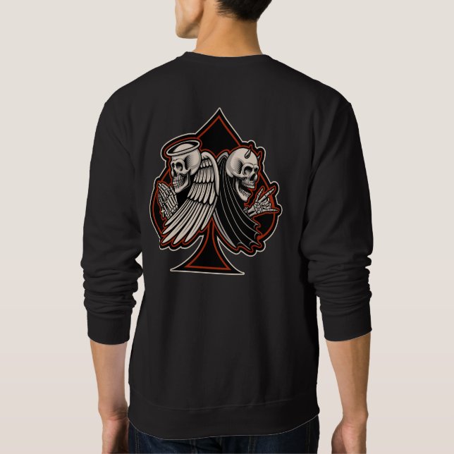 Sudadera Saint-Biker o el As de Sinner de la vieja escuela  (Reverso)