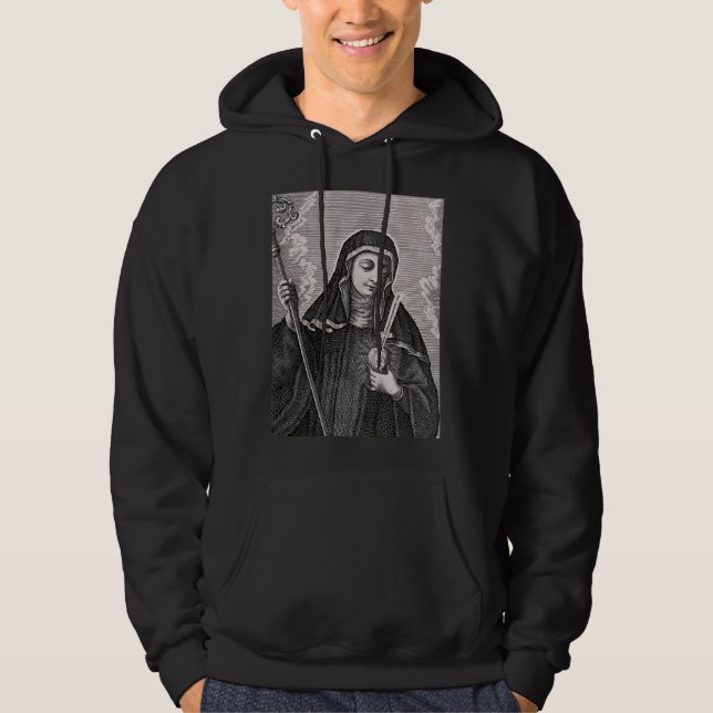 Sudadera Saint Gertrude, el gran místico benedictino alemán (Anverso)