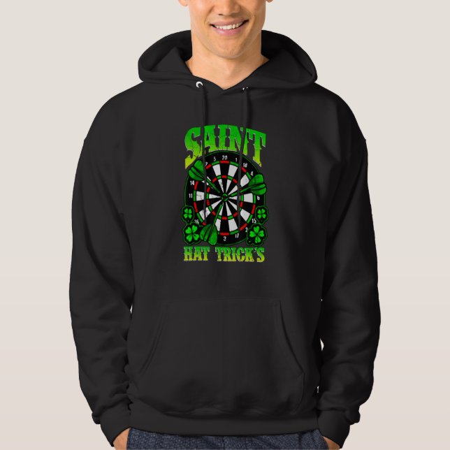 Sudadera Saint Hat Tricks Darts Game Hockey Shamrock St Pat (Anverso)