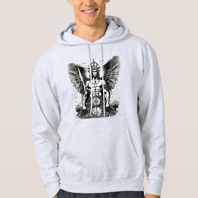 Sudadera Saint Michael: Diseño de capucha de Esoteric Guard (Anverso)