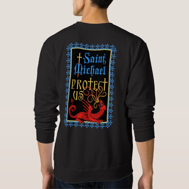 Sudadera Saint Michael Protect Us Sweatshirt (Reverso)