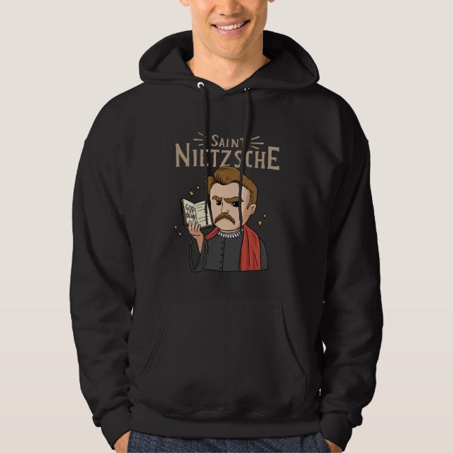 Sudadera Saint Nietzsche for a Philosophy Student  1 (Anverso)