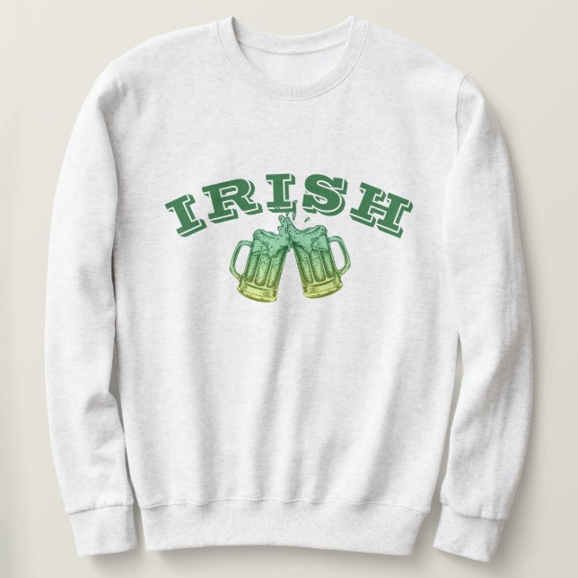 Sudadera Saint Patricks Día Bebida Cerveza Equipo Sweatshir (Anverso del diseño)