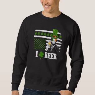 Sudadera Saint Pattys Tee & Irish Day Abraham Lincoln Beer