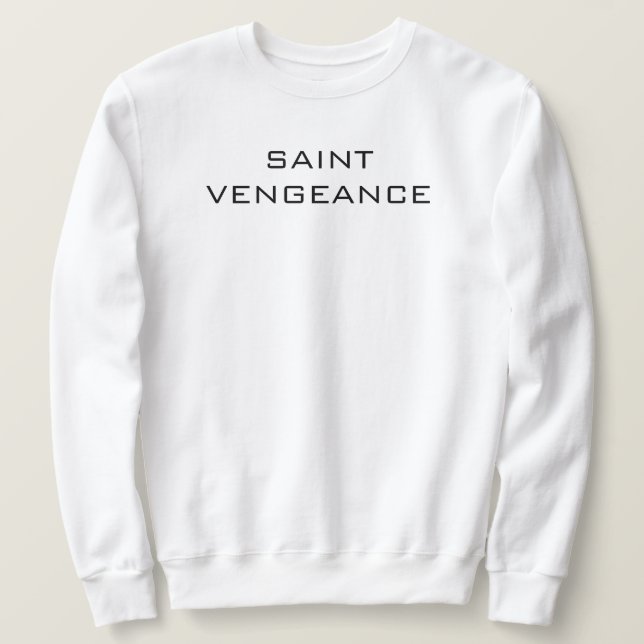 SUDADERA SAINT VENGEANCE  (Anverso del diseño)
