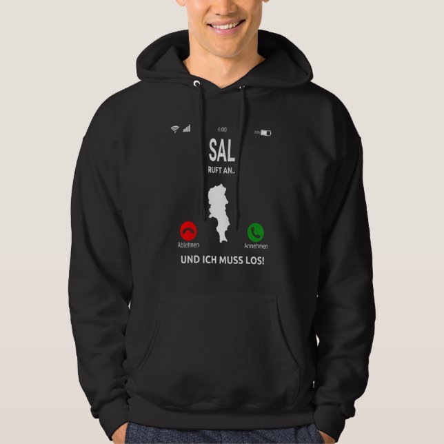 Sudadera Sal calls to Capverdian Islands Cabo Verde Holiday (Anverso)