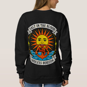 Sudadera Sal en la Sangre Sol y Ancla Aventura Náutica