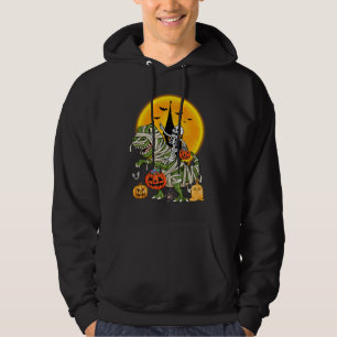 Sudadera sala de esqueletos de dinosaurios Halloween
