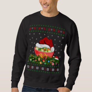 Sudadera Salad Lover Xmas Santa Hat Navidades de ensaladas 