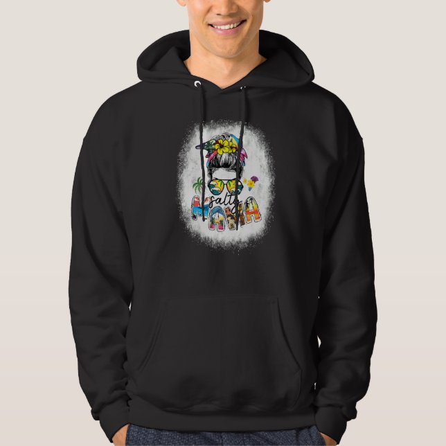 Sudadera Salado blanqueado Mama Messy Bun Beach Vibes Summe (Anverso)