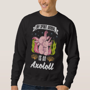 Sudadera Salamandra Animal de Espíritu Axolot Mexicano
