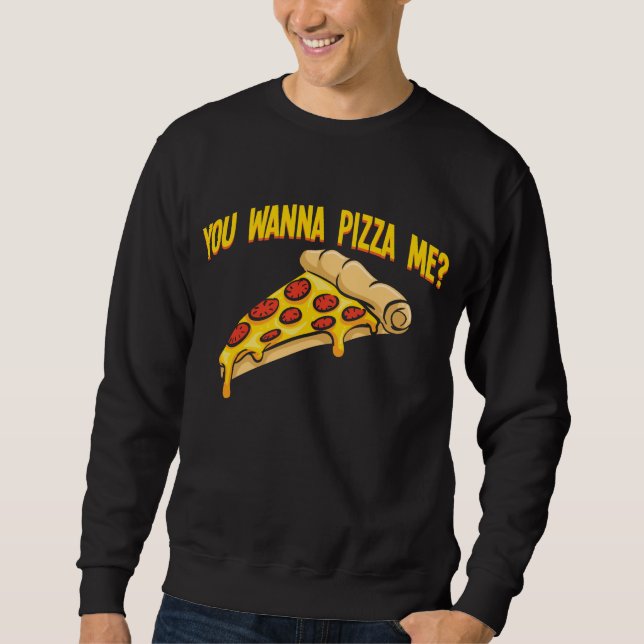 Sudadera Salami Pizza Me Humor Pizzeria Amante de la comida (Anverso)