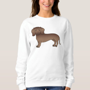 Sudadera Salchicha Cachorro Lindo Pelo Corto Marrón Chocola