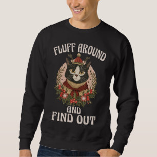 Sudadera Sale Y Averigüe Un Pun Vintage De Gato De Invierno