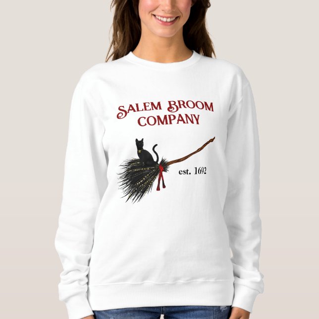 Sudadera Salem Broom Company Halloween Sweatshirt (Anverso)