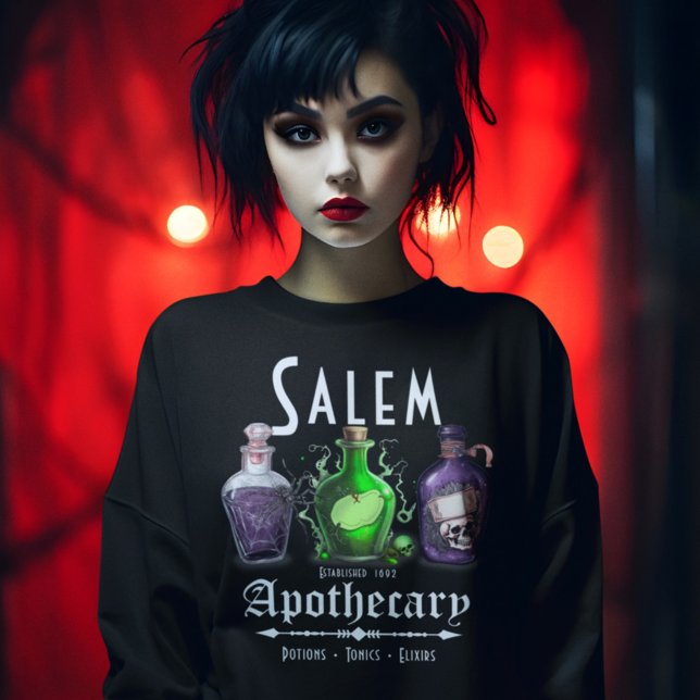 Sudadera Salem de Halloween Potions Apothecary Tonics Elixi (Subido por el creador)