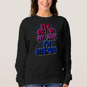 Sudadera Salgan de mi camino soy bisexual trendy orgullo bi