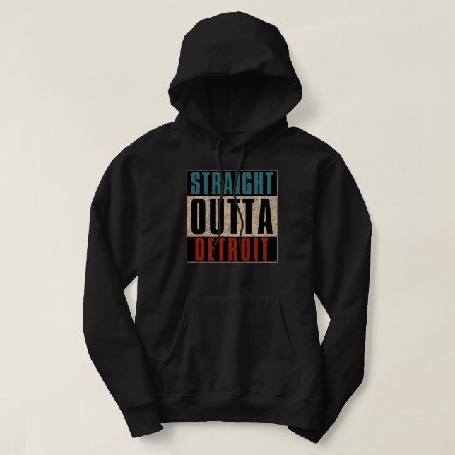 Sudadera Salida directa de Detroit Michigan MI (Diseño del anverso)