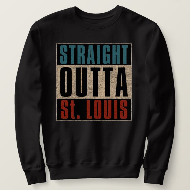 Sudadera Salida directa de St. Louis Missouri MO (Anverso del diseño)
