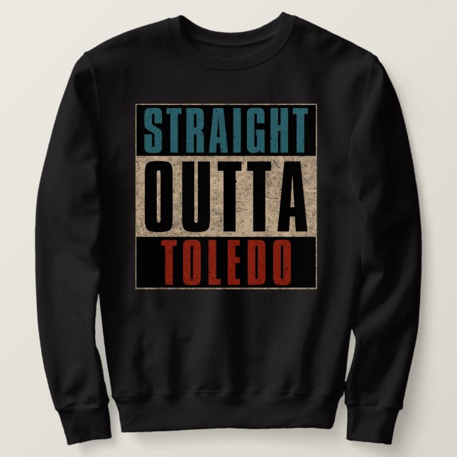 Sudadera Salida directa de Toledo Ohio OH (Anverso del diseño)