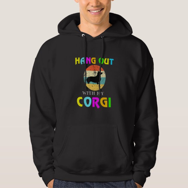 Sudadera Salir Con Mi Corgi Perro Corgi Amor (Anverso)