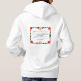 Sudadera Salmo 1 Arte - Bendito recto con diseño floral