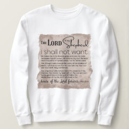 Sudadera Salmo 23 Biblia Escritura Papel de cosecha