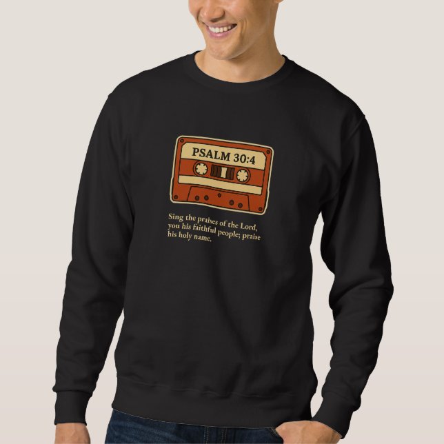 Sudadera Salmo 30:4 - Cristiano (Anverso)