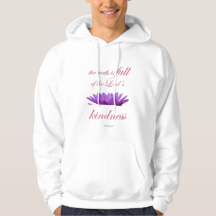 Sudadera salmo 33 amabilidad del loto púrpura