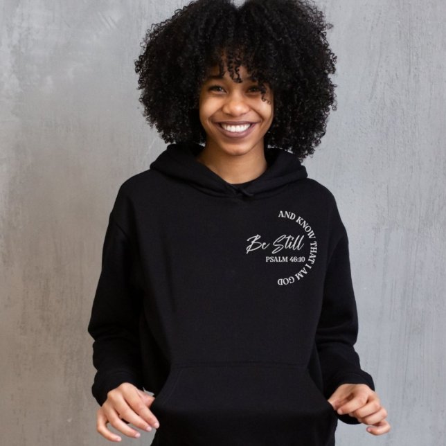 Sudadera Salmo 46:10 | Cita bíblica cristiana (Subido por el creador)