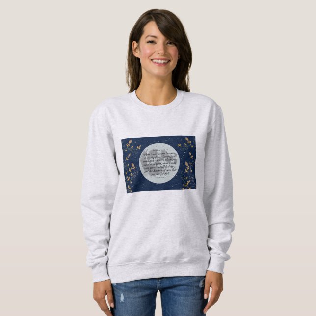 Sudadera Salmo 8 cielo de medianoche (Anverso completo)