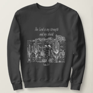 Sudadera Salmo Occidental 28:7 El Señor Es Mi Fuerza
