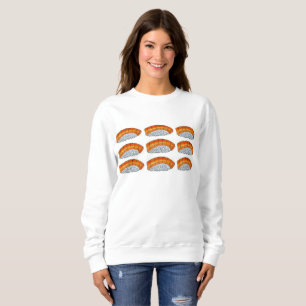 Sudadera Salmon Nigiri Sashimi Naranja Sushi